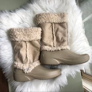 Crocs shearling winter boots
